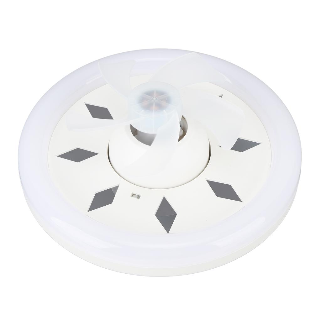 11.8in 60W Ceiling Fan with Light E27 LED Dimmable Ceiling Fans with Remote Control 3 Speeds 5