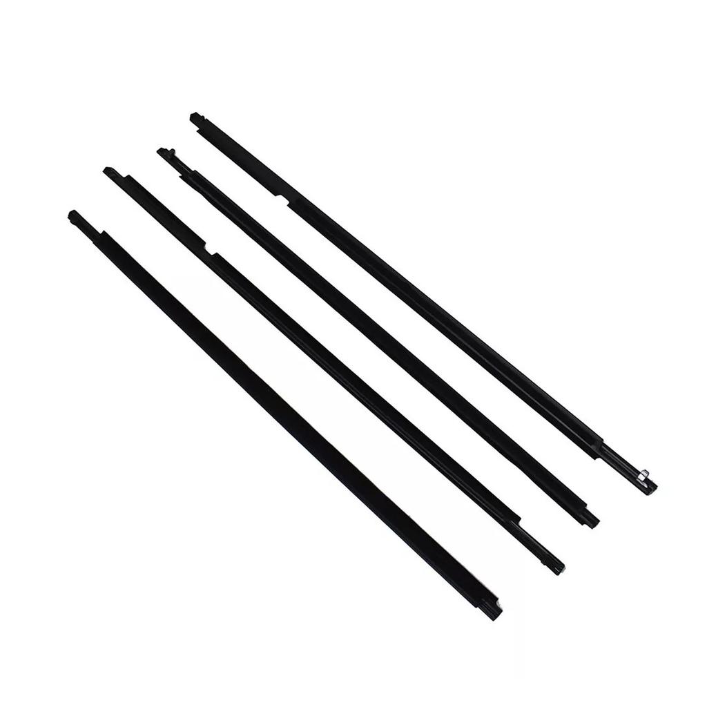 4Pcs Weatherstrip Window Moulding Trim Seal Belt For Toyota Highlander 2008-2010