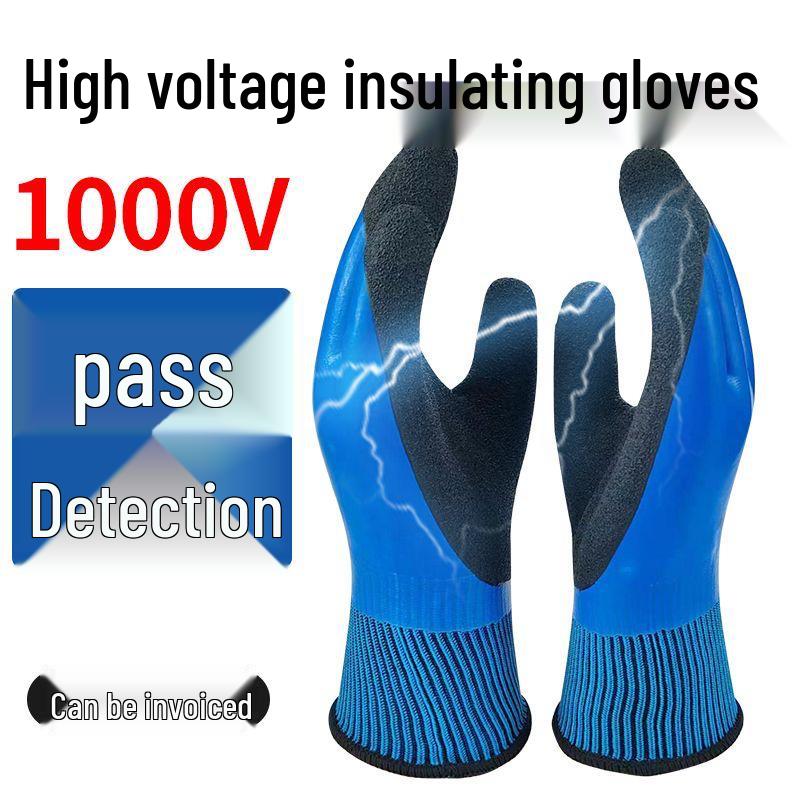 400V Insulated Electrician's Gloves, 380V Low-Voltage, Anti-Electric, Flexible, Non-Slip, Wear-Resistant Rubber Gloves