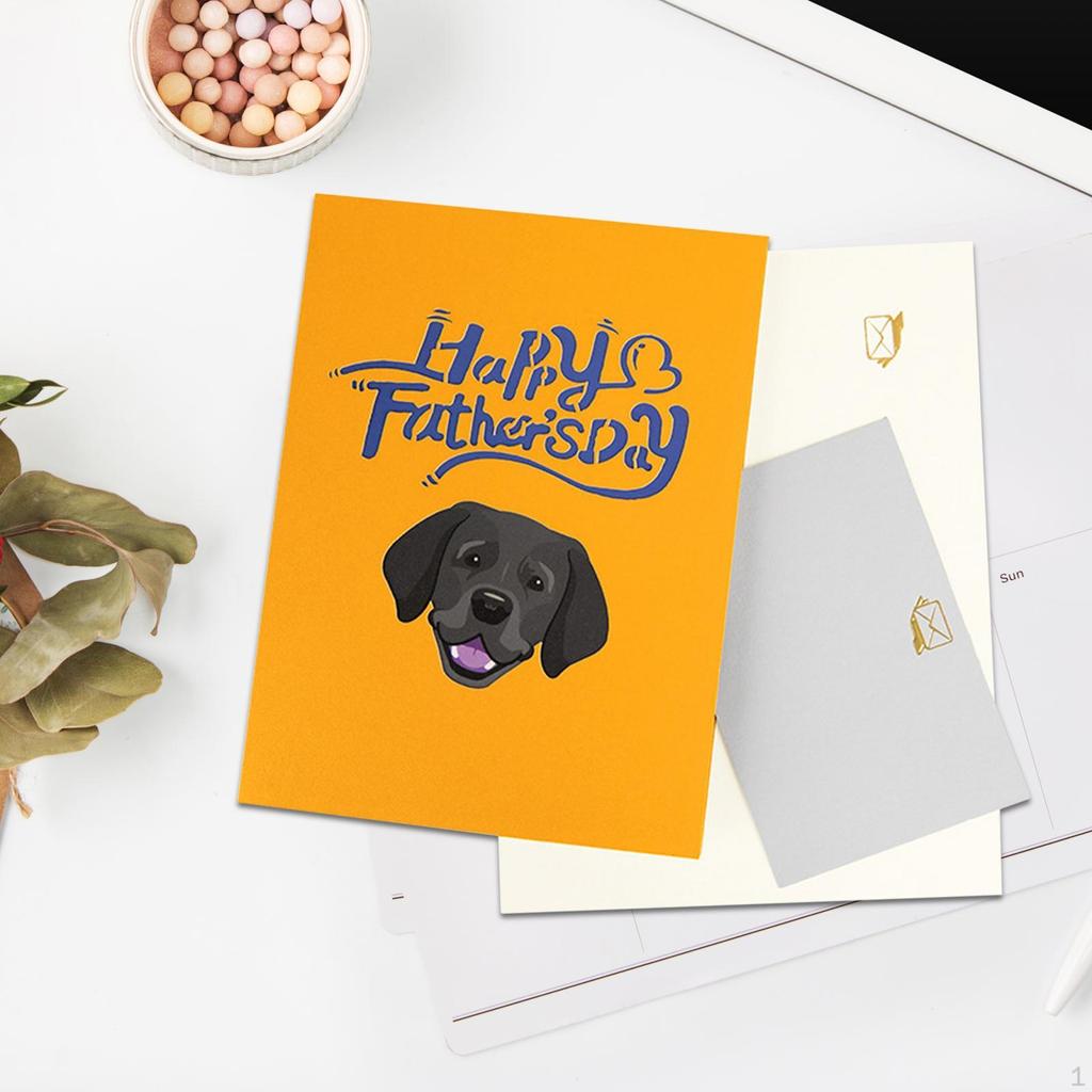 Fathers Day Card Father's Greeting with Message Note Birthday Gift for