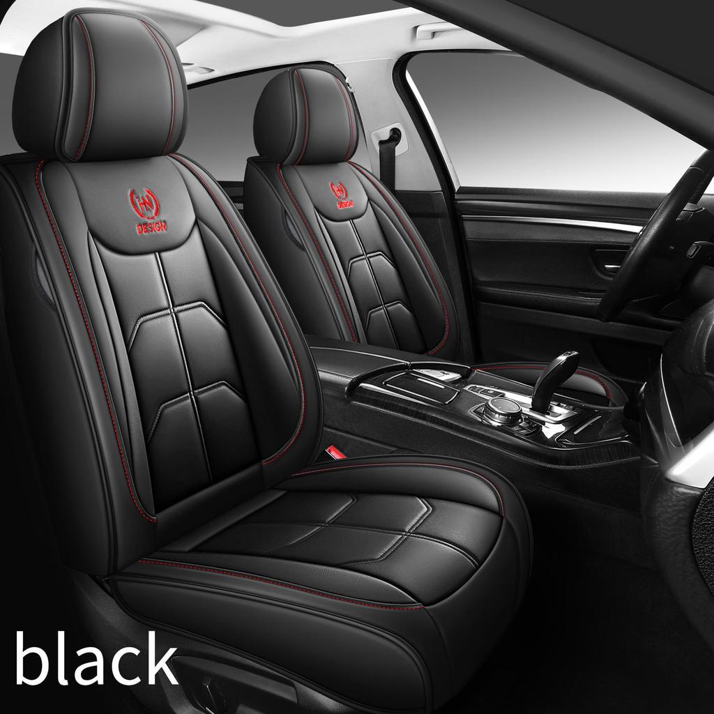 Universal Full Leather Car Seat Cover Cushion for All Seasons - Single Seat Cover