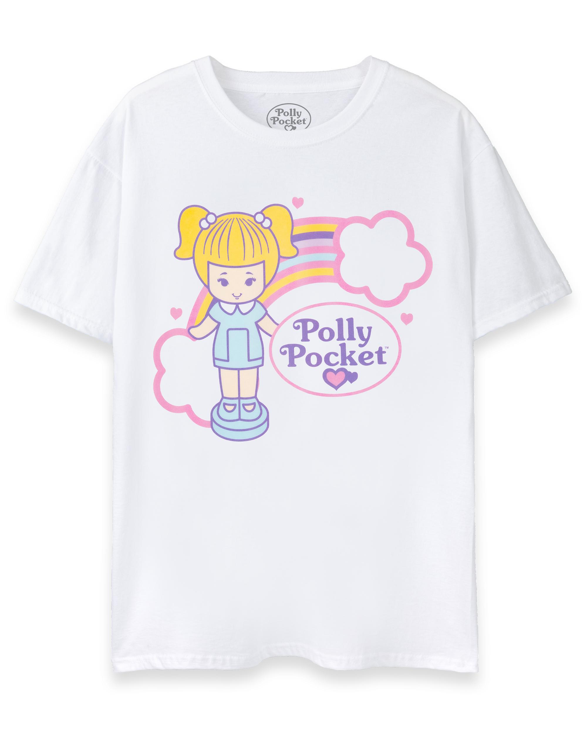 Polly pocket short sleeved tshirt womens white official merch M