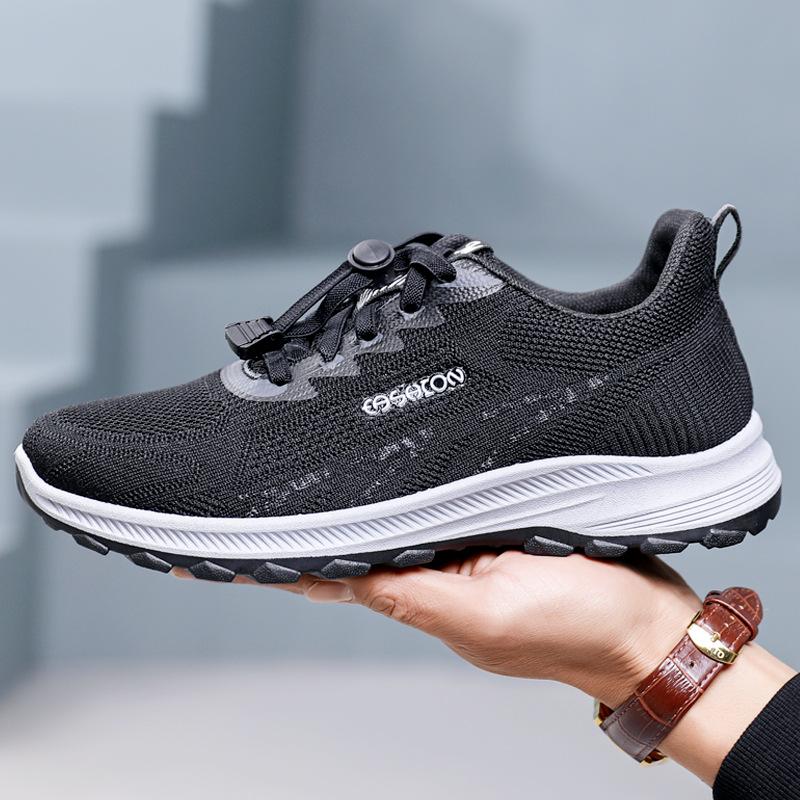 

Men s mesh breathable casual wear-resistant comfortable non-slip sports shoes 39 чорний
