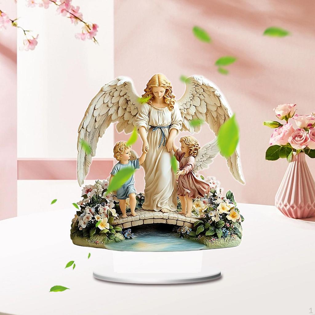 2D Acrylic Sign Holy Family Ornament Scene Layout DIY Crafting Religious Christmas Decor Tabletop