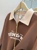 Women's Retro Korean Style Half-Zip Polo Collar Sweatshirt - Early Autumn 2025 Collection