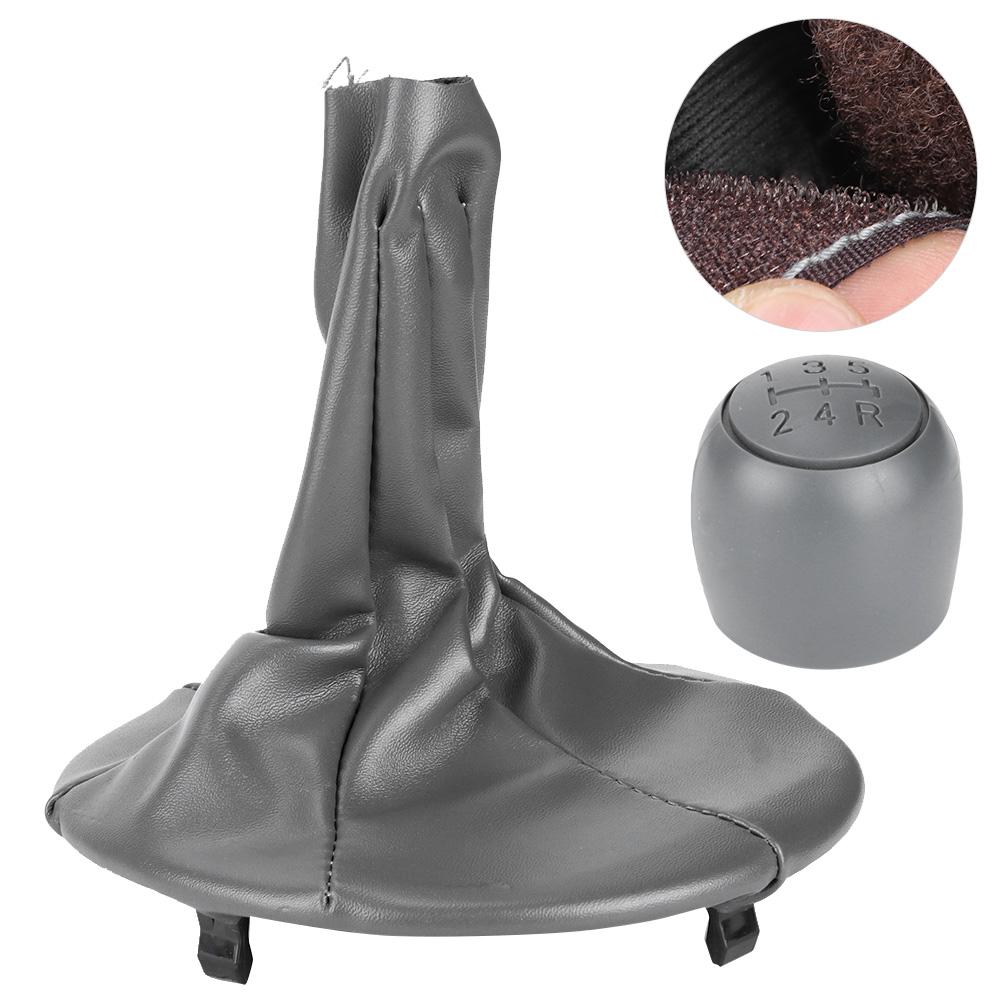 5 Speed Gear Shift Knob with Dust Cover Boot 71775051 Fit for Fait Panda 500 500C