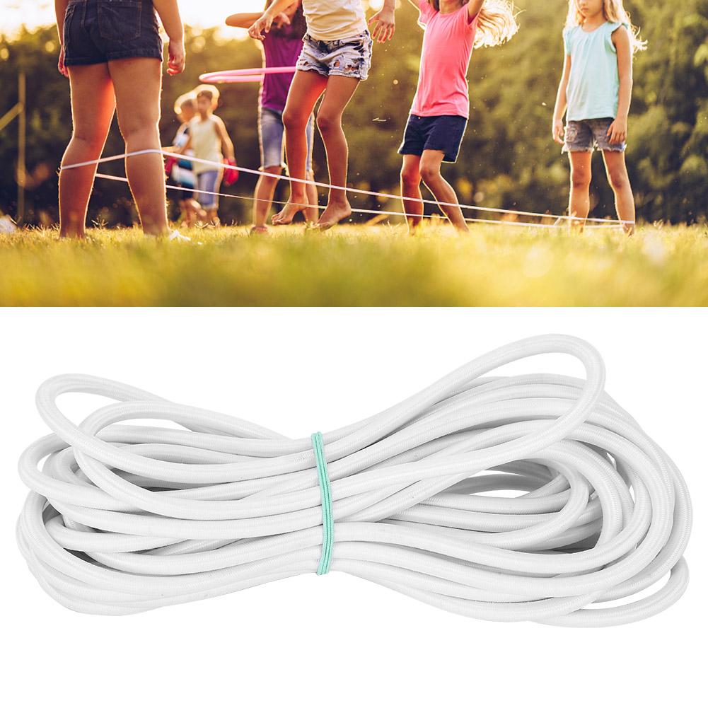 7mm 10m 32.8ft Strong Elasticity Round Elastic Rope Cord Sewing DIY Accessories White