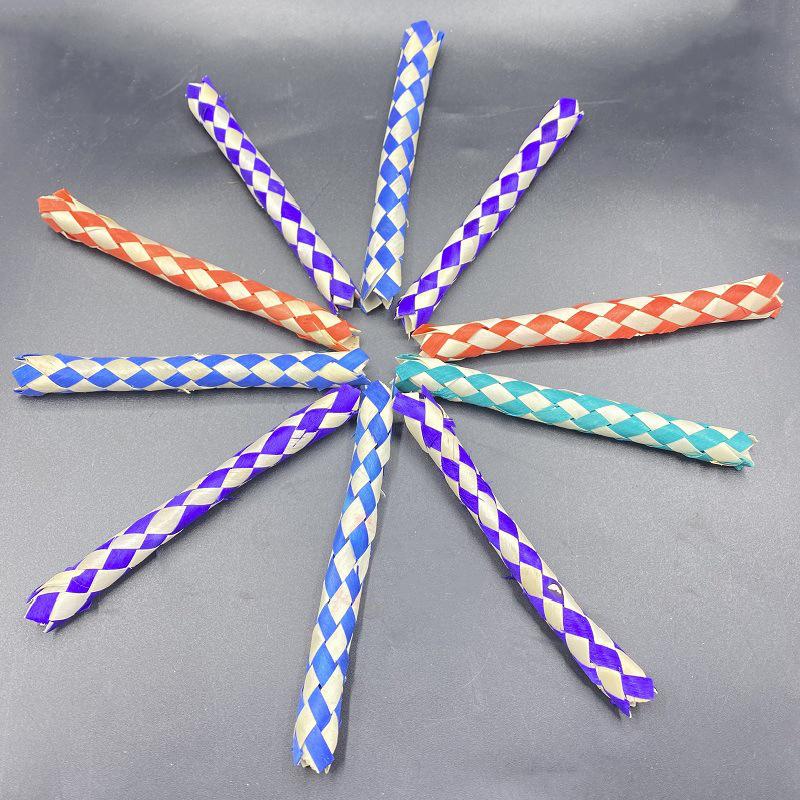 5Pcs 15Cm Finger Traps Bamboo Tube Finger Traps Kids Prank Toys Party Gifts Chinese Bamboo Toys