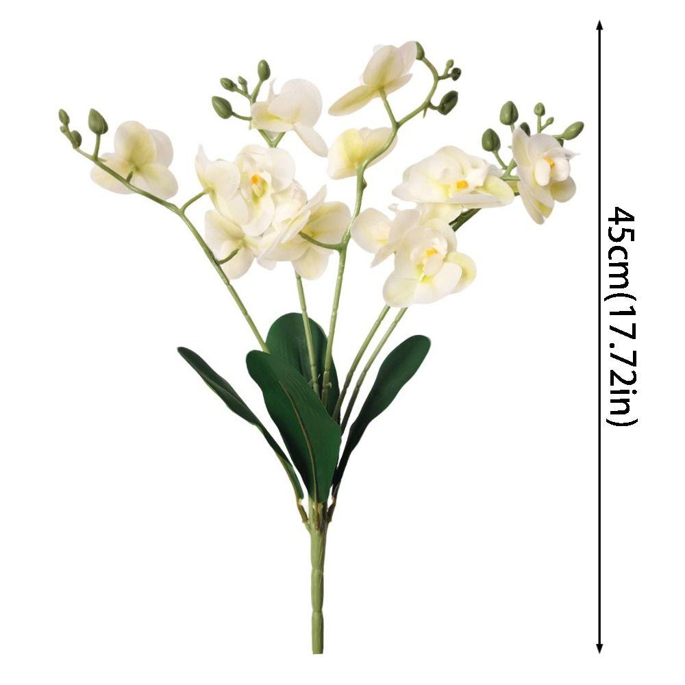 Lifelike Artificial Orchid Realistic Faux Phalaenopsis  Wedding Party Decor