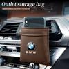 Car Vent Organizer Phone Pocket Glasses Card Key Storage Bag For BMW e46 e90 e60 f30 f10 e39 f20 e36 g20 g30 e87 e92 Accessories TU0