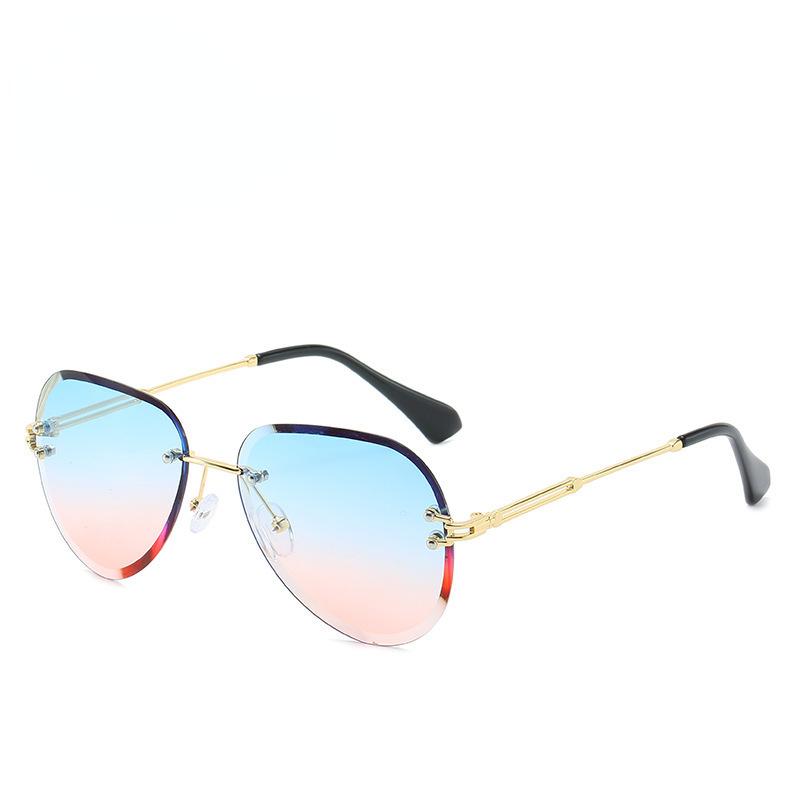 Fashion Vintage Rimless Sun Glasses Women Luxury Ladies Sunglasses Shades UV Protection Stylish Oculos Feminino Gafas