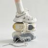 White Thick-soled Heightening Dad Shoes, Seasonal Thin Lightweight Casual Sneakers