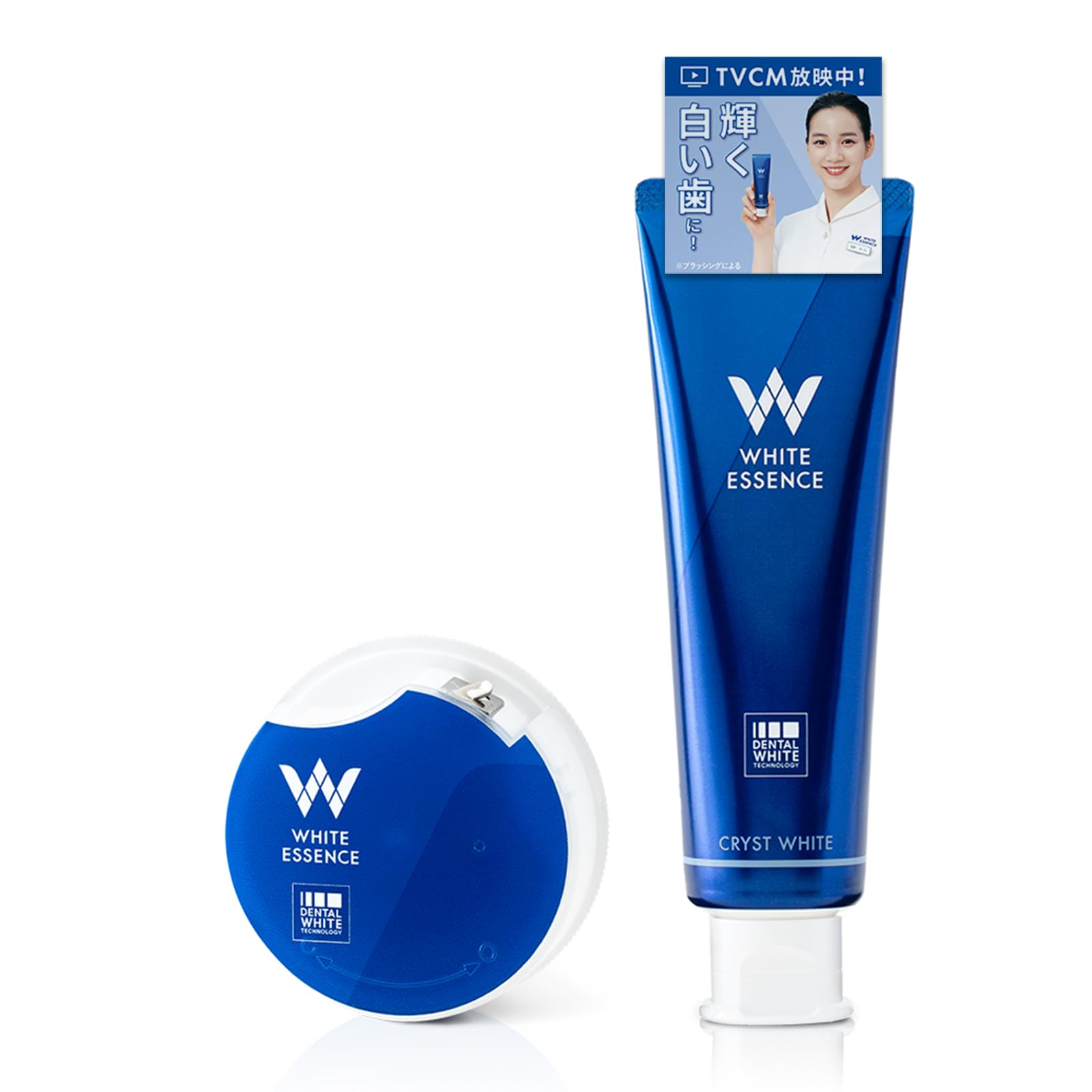 

White Essence Cristo White Whitening Toothpaste Premium Mint Flavor Teeth Whitening Bad Breath Care White (Cristo + Chlorfloss)