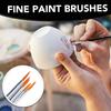 100/50pcs Black Nylon Hair Paint Brushes with Flat and Round Tip Acrylic, Suitable for Oil Painting, Craft Paint Brushes, Suitable for Acrylic