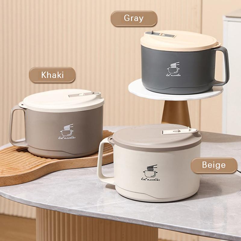 Tazón de Espuma de Acero Inoxidable 304 Gran Capacidad Doble Capa Anti-Escaldaduras Lonchera Con Vajilla/Tapa Puede Escurrir Tazón para Ramen