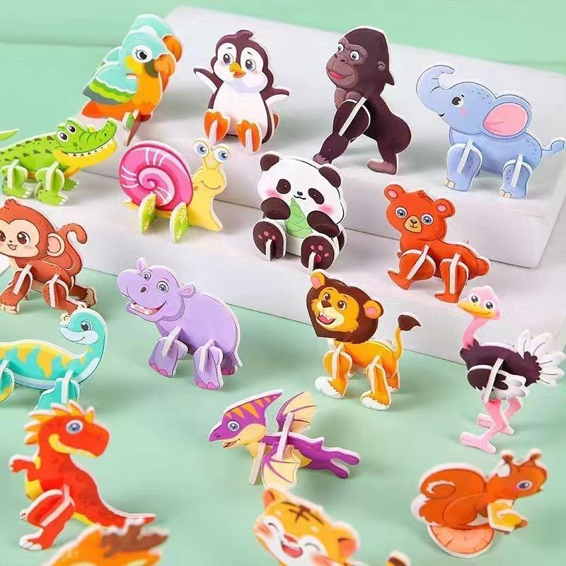 30Pcs Foam Puzzles for Kids Montessori Educational DIY 3D Jigsaw Puzzles Toys Assorted Themes Art Crafts Decoration for Children