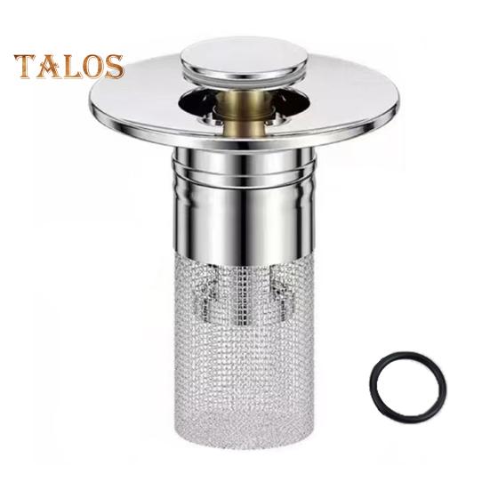 1/2/4 Sets Leakage Stopper Stainless Steel Floor Drain Filter Bathroom Sink Stopper Drain Stopper Filter Bathtub Drain Hair Catcher