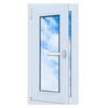 Janela de PVC Branca 40X80 Esquerda, Nova 400X800 Mm Oscilobatente Ru Vidro Duplo