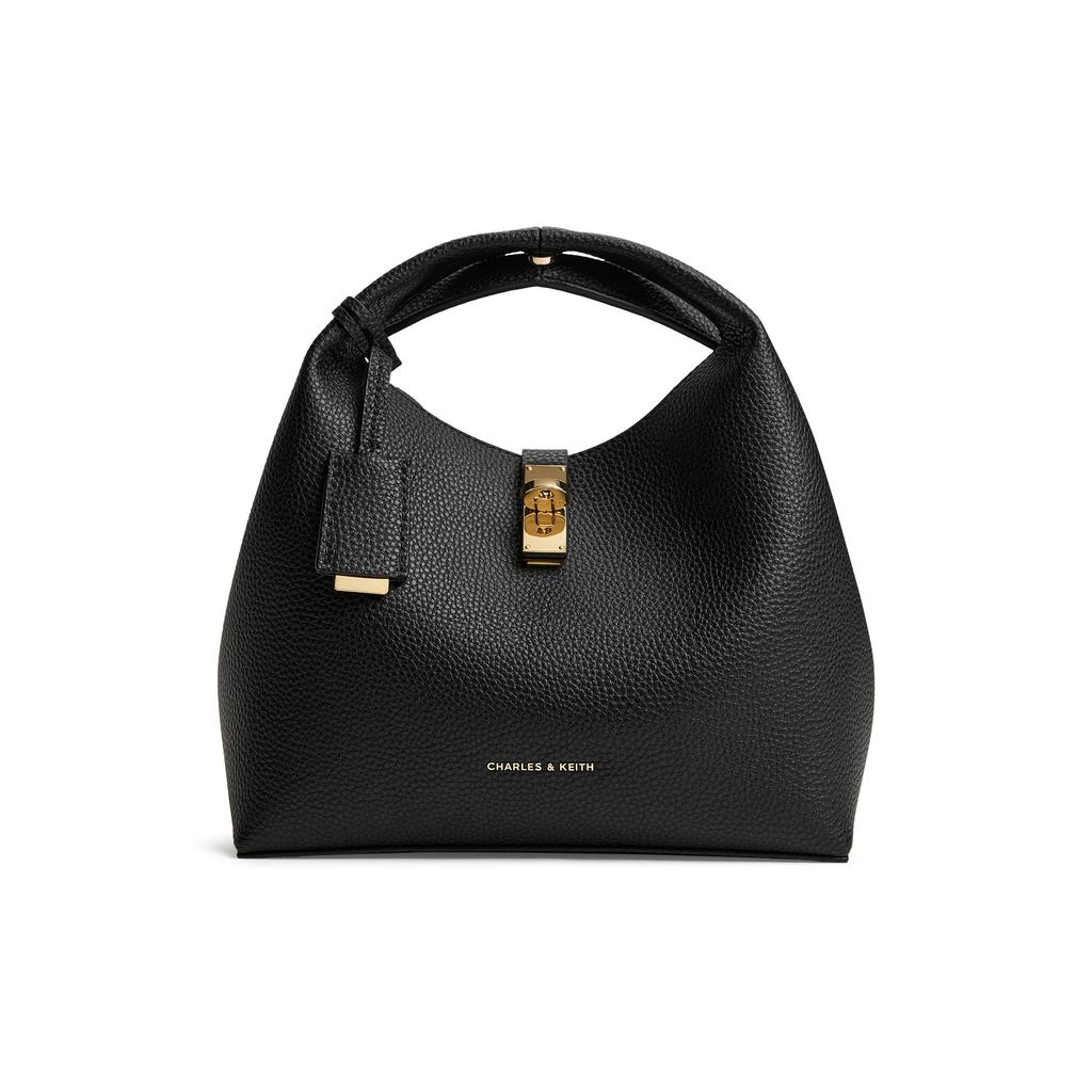 Charles & Keith Letnia Wysokiej Jakości Popularna Wszechstronna Prosta Elegancka Torba Shopper do Pracy z Wewnętrzną Saszetką Torba Bucket ze Skóry Syntetycznej CK2-10701618