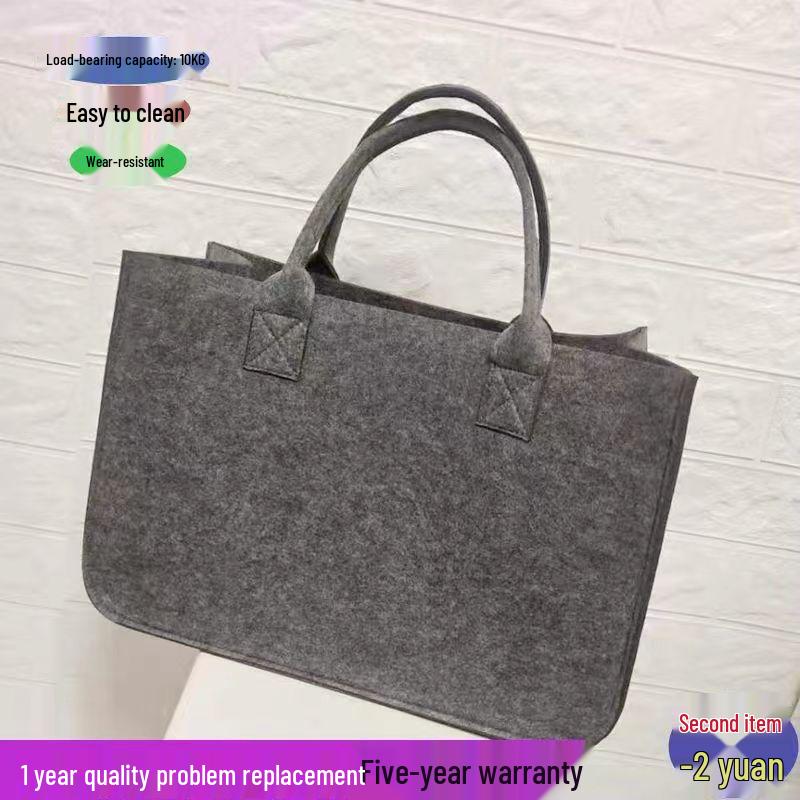 Módní plstěná taška na dojíždění s velkou kapacitou