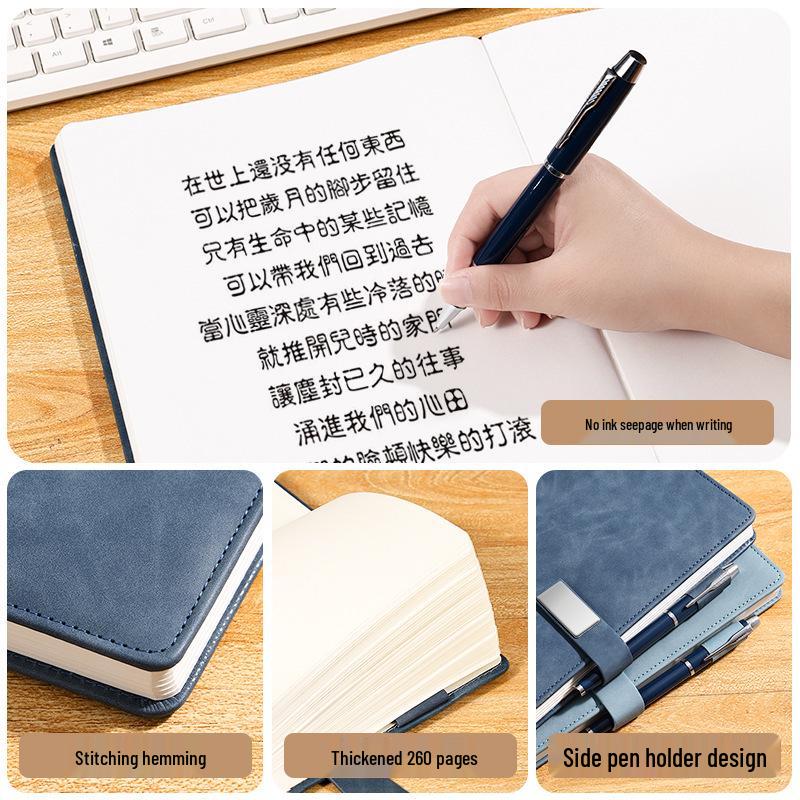 A4 Premium Leather Notebook for Business, Office, or Study - Customizable with Logo