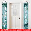 2D Flat, 2D Flat - 2D Flat, 2D Flat - Two-Dimensional Flat Banner, Set of Two for Father'S Day, Measuring 180Cm by 30Cm Or 70.8 Inches by 11.8 Inches,