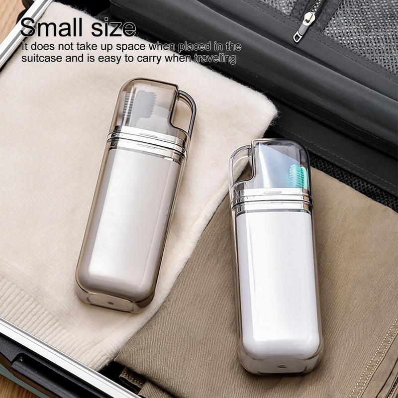 Tragbare Zahnbürsten-Organizer-Box Zahnbürsten-Etui Zahnpasta-Reiseetui Halter Reisebecher Aufbewahrungsbehälter-Etui Sicherer Halter