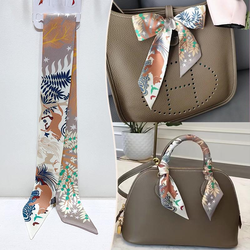2024 Trendy Silk-Style Scarf Handle Wrap for Bags