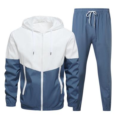 2025 Men's Spring Sports and Leisure Fashion Fitness Set, Two Piece Set of Sweatshirt and Pants m-6XL