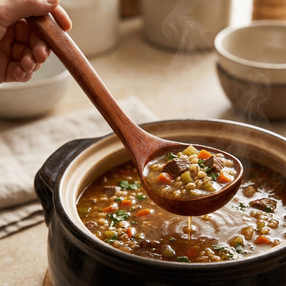 Anti-scald Handle Serving Ladle Smooth Burr-free Porridge Scoop Soup Spoon Soup Scooping 27cm