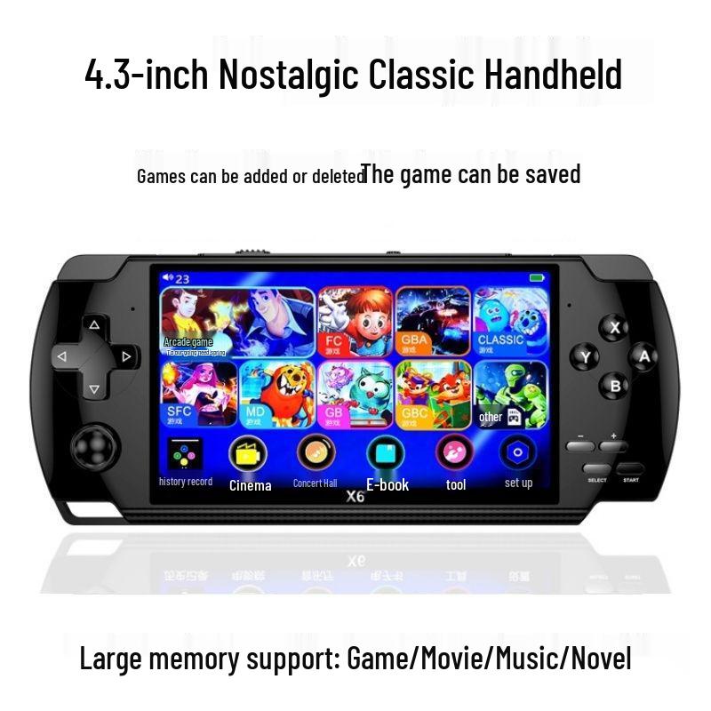 

Nostalgic Rechargeable Handheld Game Console with Classic MP5: Three Kingdoms, Journey to the West & Pokemon. Free Shipping Included. 8G (1199 games) Main Version