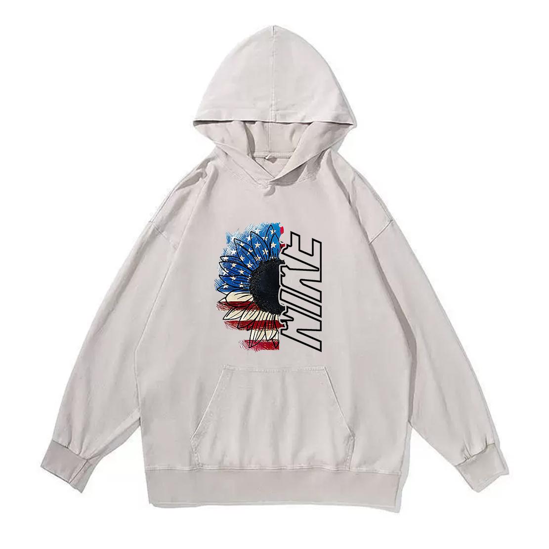 

360G Cotton American Retro Washed Outdated Hoodie Large Loose Jacket Spring and Autumn Unisex Casual Hip Hop Printed Hoodie 3XL