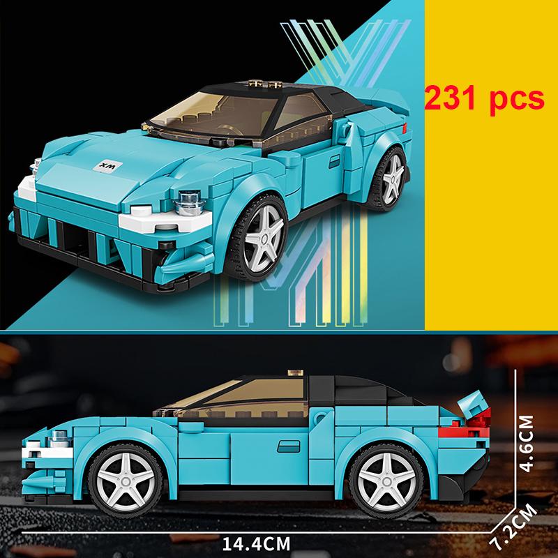 Technické Rychlé Auto Městské Vozidlo Závodní Vinylové Auto Stavebnice Sada Sportovní Auto Garáž MOC Kreativní Hračky Vzdělávací Dárek