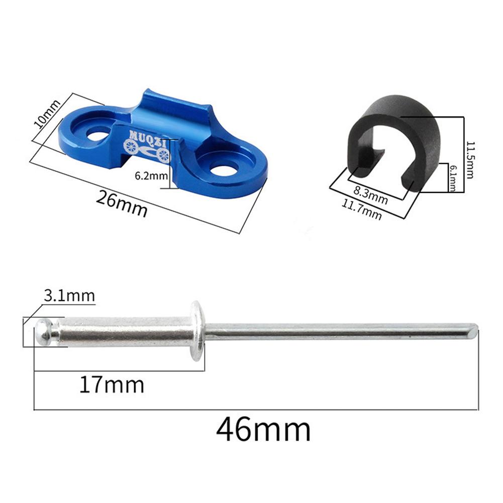 Bicycle Brake  Cable Line Pipe Buckle CNC Base For MTB Road Bike Fixie Gear