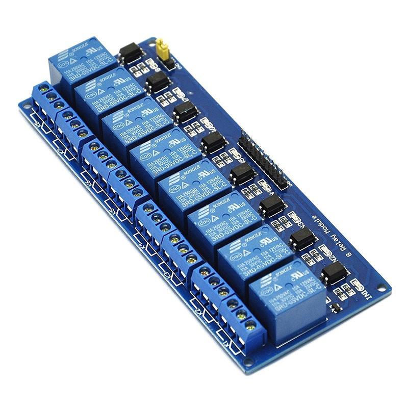 

8-канальний 5V релейний щит модуль плата оптопара модуль Arduino ARM PIC AVR