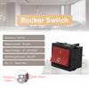 5PCS 24*21mm 4/6 Pin 2/3 Position ON-OFF/ON-OFF-ON/ON-ON Electric Equipment Power Switch Rocker Switch 6A/10A 250V/125V