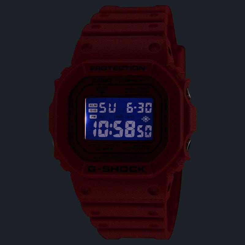 Casio G-SHOCK Men's Resin 200M Water Resistant Digital Shock Resistant Quartz Watch DW-5600RRB-4