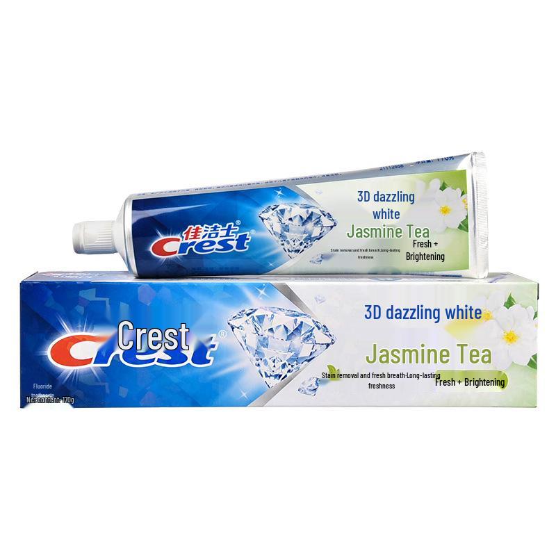 Crest 3D White Mint Lemon Jasmine Whitening Toothpaste - Fresh Breath & Stain Removal