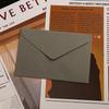 Retro Linen Texture Love Letter Set: Western Style Triangular Envelopes with Specialty Storage