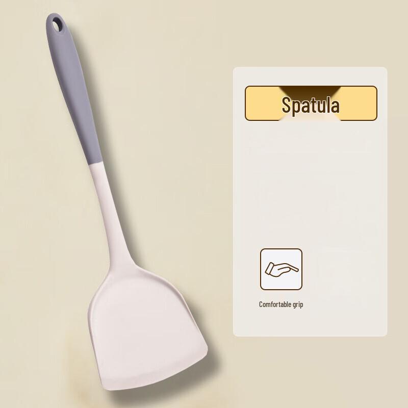 

ZISIZ Gray & White Silicone Kitchen Utensils