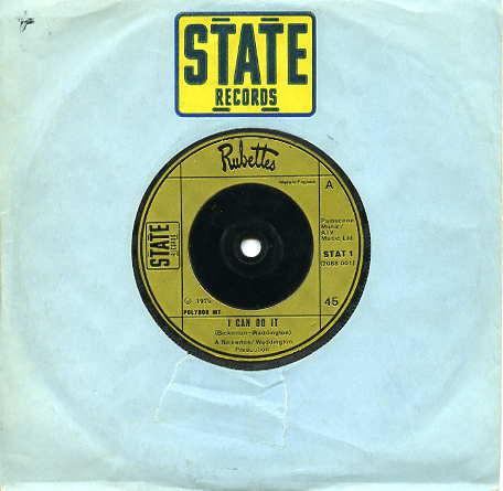 

7inch Record RUBETTES - I Can Do It STAT1 State Records 1975 UK Rock Used