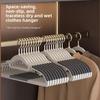 Double-position Clothes Hanger, 10 Pieces Per Pack, Seamless, Anti-shoulder Corner, for Household Use, Plastic Clothes Hanger, Anti-slip Function