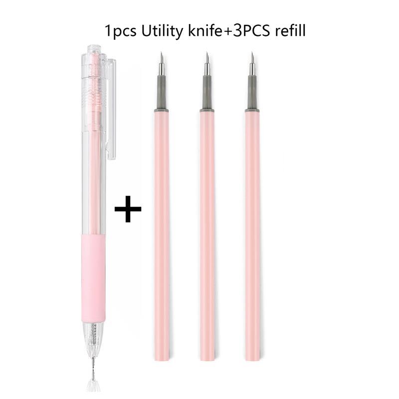 Paper Cut Knife Pen Refill Art Utility Knife Scrapbooking Cutting Tool Sticker Tape Cutter Express Box Knife DIY Craft supplies