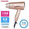 Tescom Hair Dryer, Negative Ion, Foldable, High Airflow, Lightweight, Gold, TD330B-N
