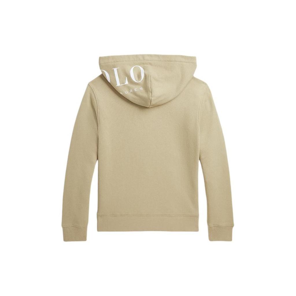 Polo Ralph Lauren Sweatshirt Ss24 Letter Logo Embroidery Hooded Pullover Kids Sweatshirts Khaki CWPOKNIY8021080-250