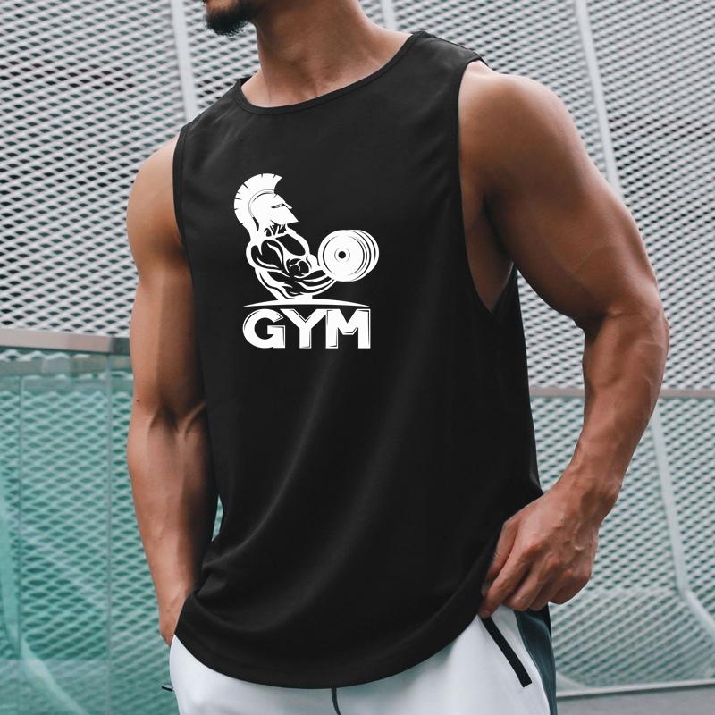 Mrtvý tah Tělocvična Lidská kostra Léto Rychleschnoucí Sportovní Tílko Muži Kulturistika Vesta Síťovina Fitness Košile Bez rukávů Svalové Oblečení