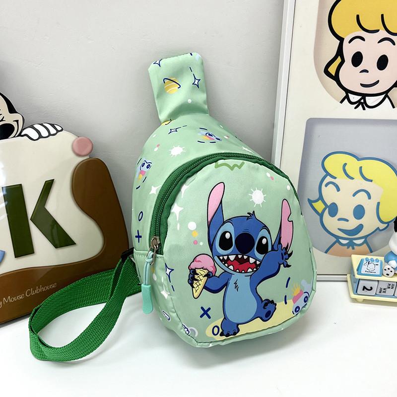 

Trendy Nylon Kids Chest Bag Colorful Cute Crossbody Bag Perfect For Daily Use зелёный