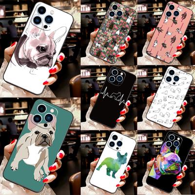 Cute French Bulldog Case For iPhone 13 12 11 14 Pro Max XS Max XR X 6S 7 8 Plus SE 2020 Back Cover Phone Case