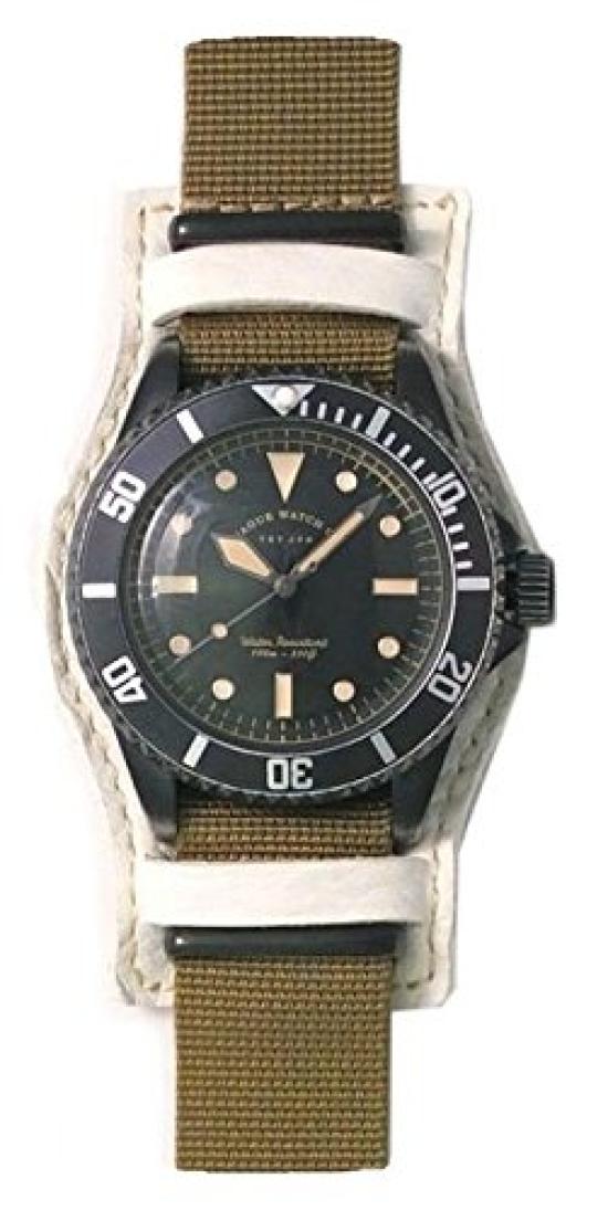 

Watch Wristwatch BLK SUB Military GUIDI ROSELLINI with Leather Base Brown [Vague Company] (Black Sub) & BS-L-B003