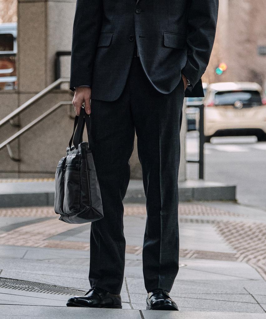 STCO Wool 50 Two-Tone Comfort Formal Pants Grey (Classic Fit)_Sslwa61Ccc